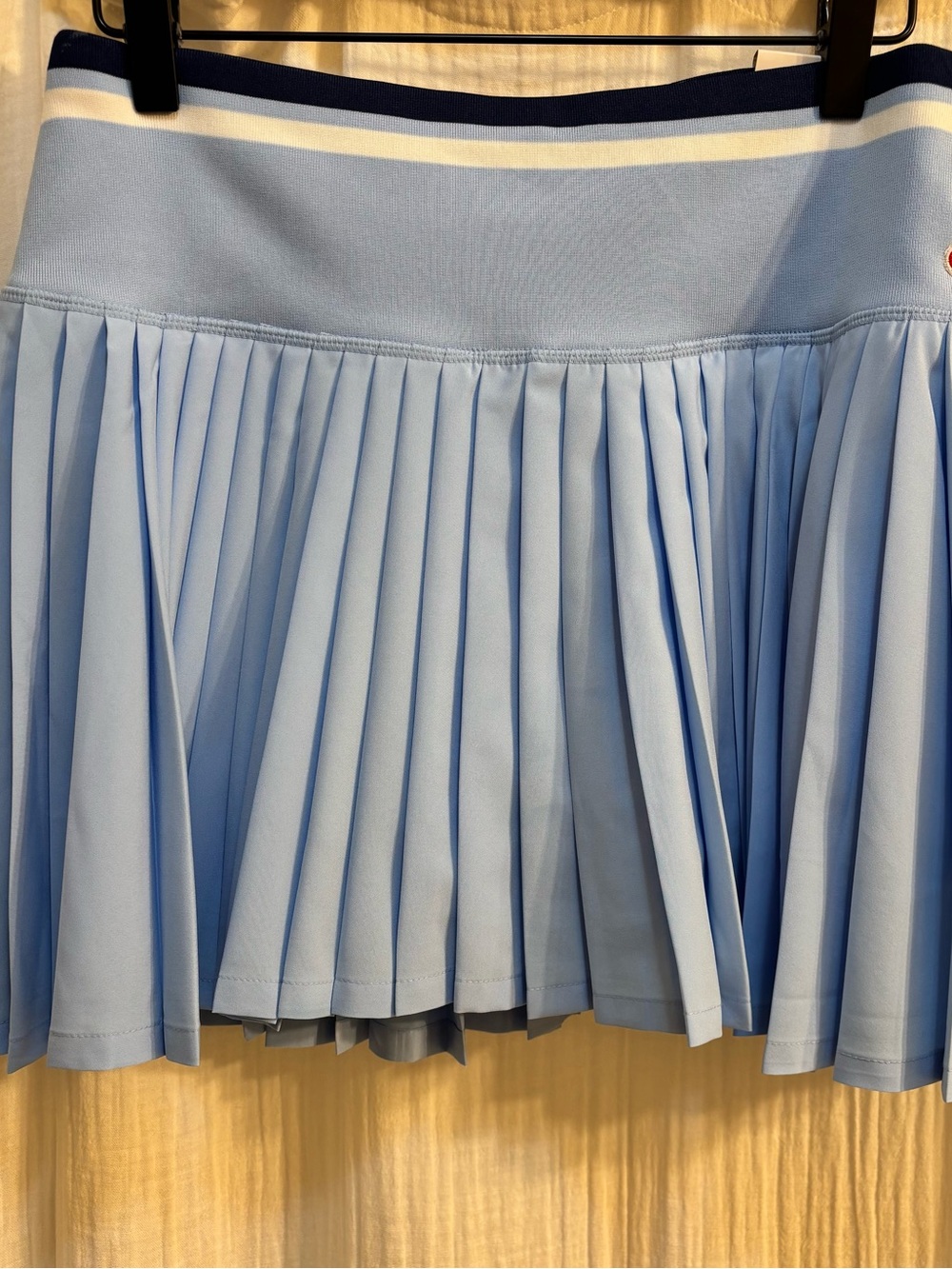 NWT Champion Light Blue Collegiate Pleated Skort performance rib waistband Large